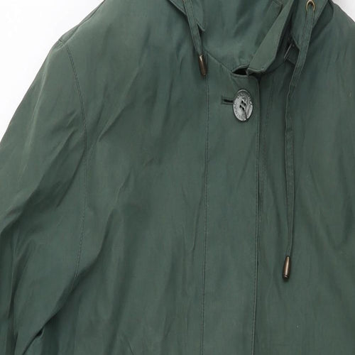Dannimac Womens Green Overcoat Jacket Size M Button