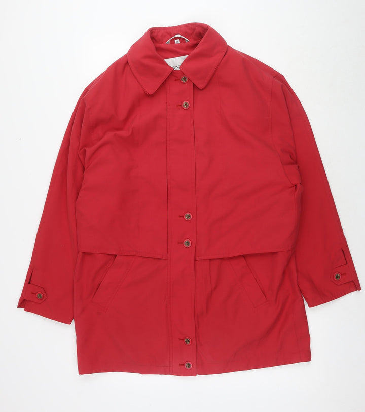 Dannimac Womens Red Parka Jacket Size M Zip