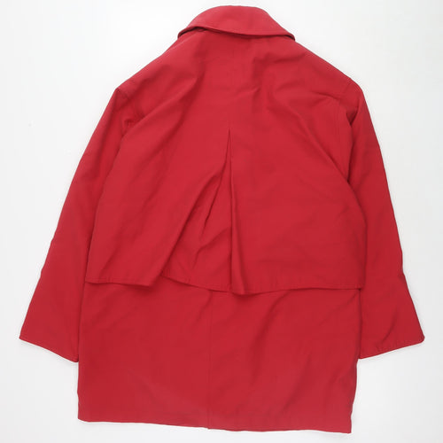 Dannimac Womens Red Parka Jacket Size M Zip