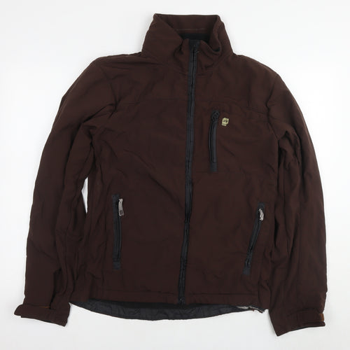 Orange Mens Brown Jacket Size M Zip