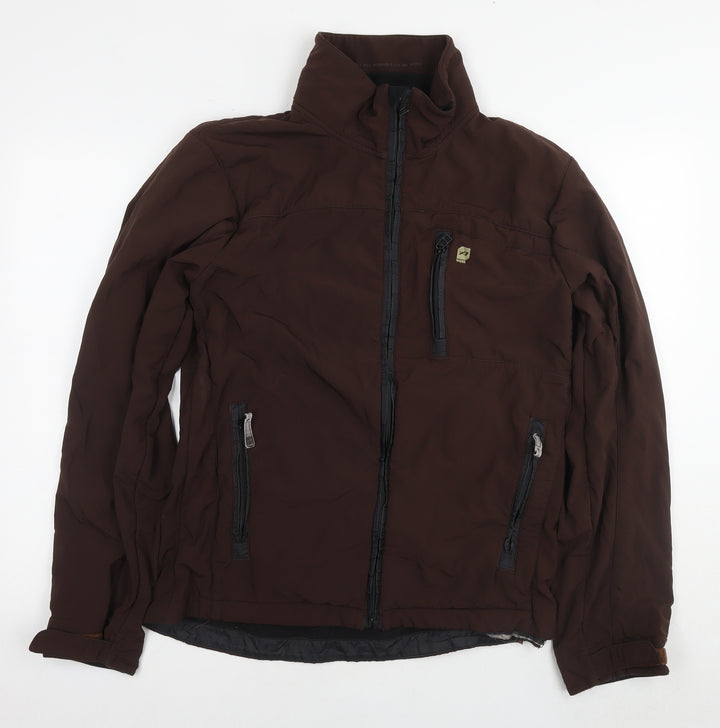 Orange Mens Brown Jacket Size M Zip