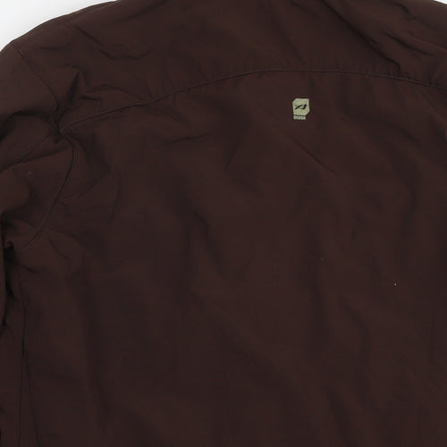 Orange Mens Brown Jacket Size M Zip