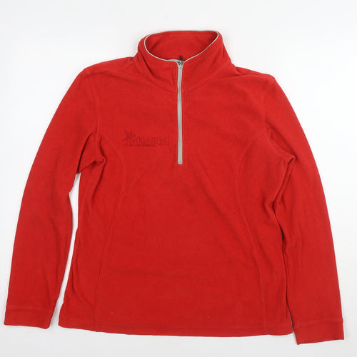 Iguana Womens Red Polyester Pullover Sweatshirt Size 14 Pullover