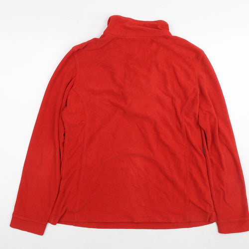 Iguana Womens Red Polyester Pullover Sweatshirt Size 14 Pullover