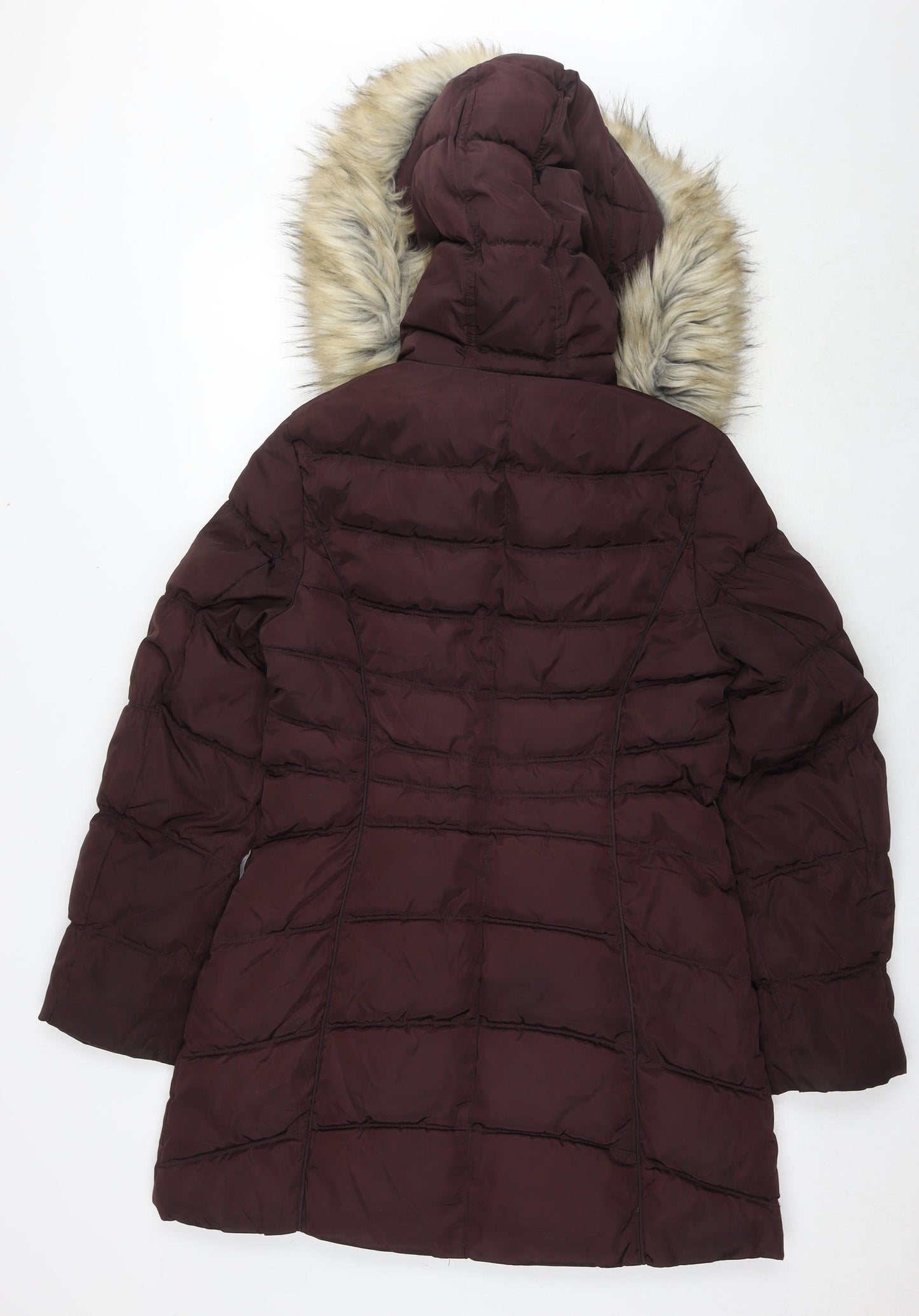 Laundry by Shelli Segal Womens Brown Quilted Jacket Size S Zip