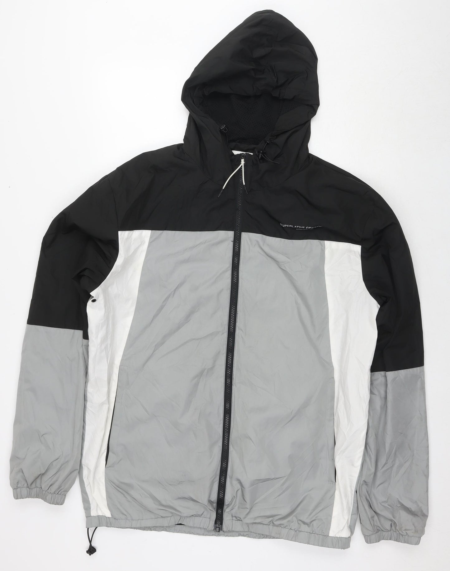 Wezc Mens Grey Jacket Size XL Zip - Unisex
