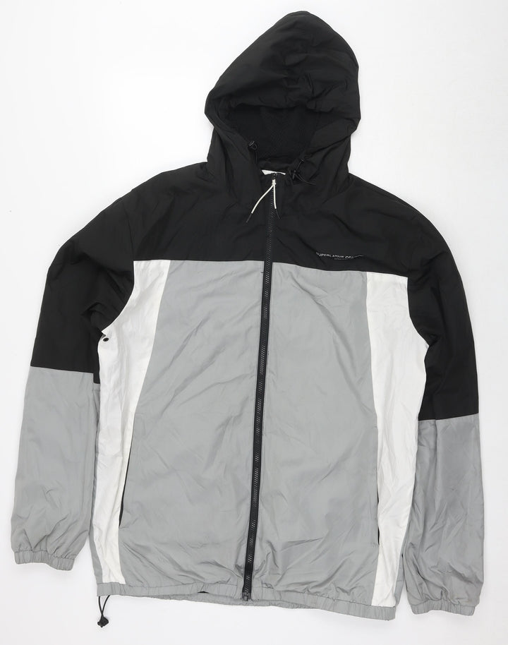Wezc Mens Grey Jacket Size XL Zip - Unisex