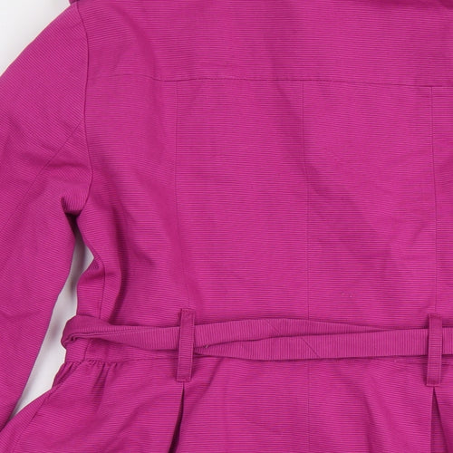 Louis Charles London Womens Pink Overcoat Coat Size 10 Button