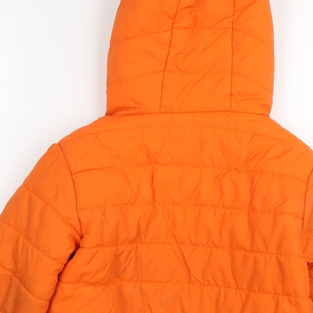 Peter Storm Boys Orange Jacket Size 5-6 Years Zip