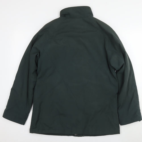 Debenhams Womens Green Bomber Jacket Coat Size 10 Zip