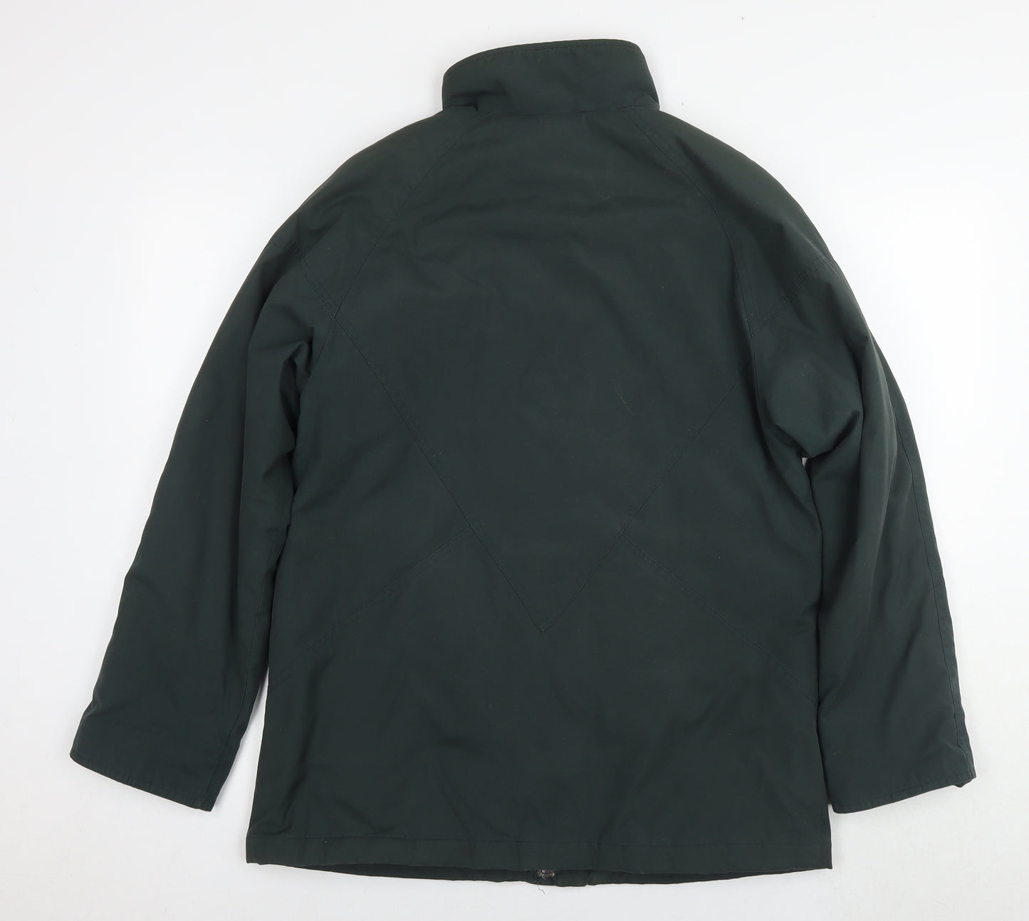 Debenhams Womens Green Bomber Jacket Coat Size 10 Zip
