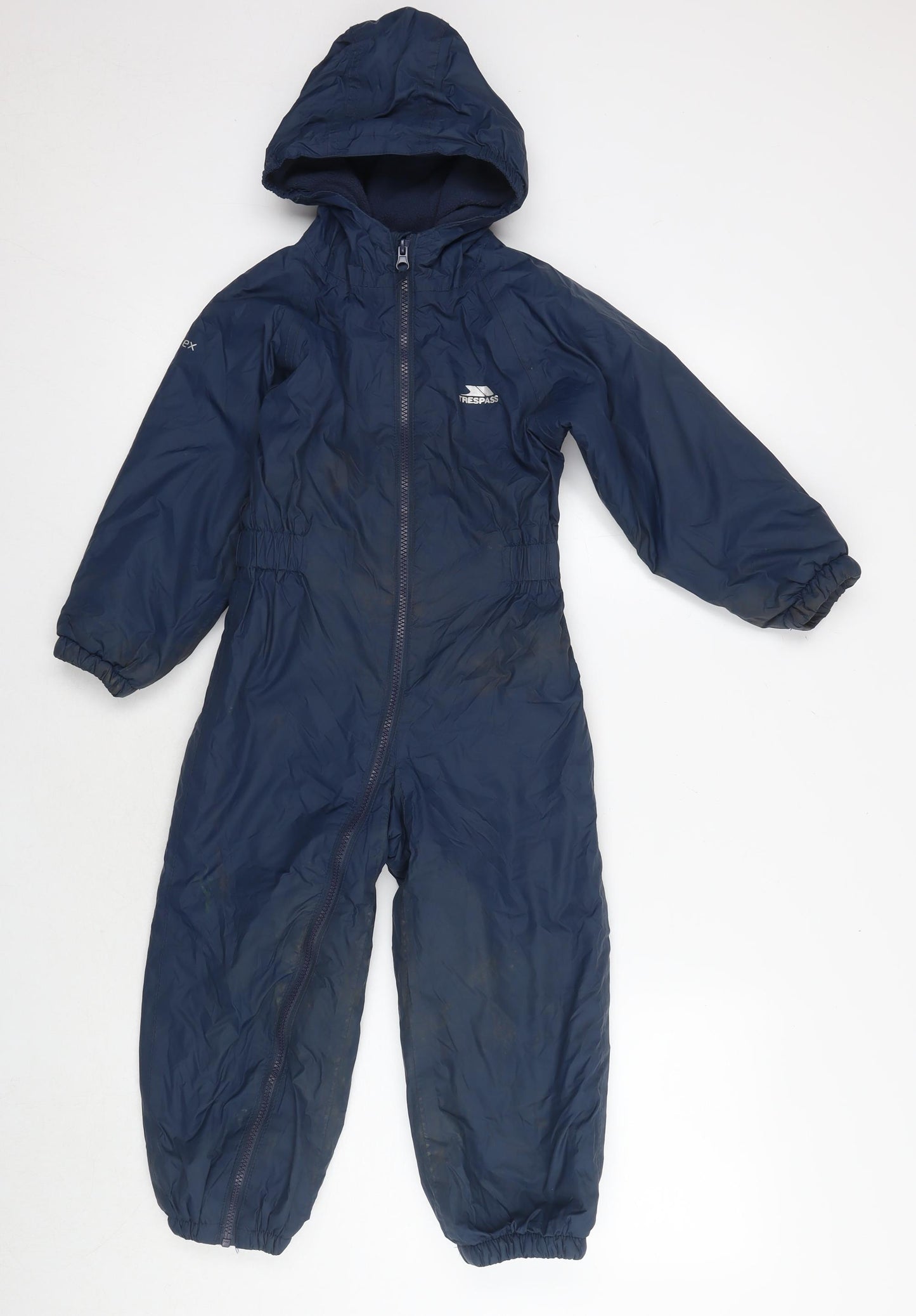 Trespass Girls Blue Polyester Coverall One-Piece Size 3-4 Years L16 in Zip