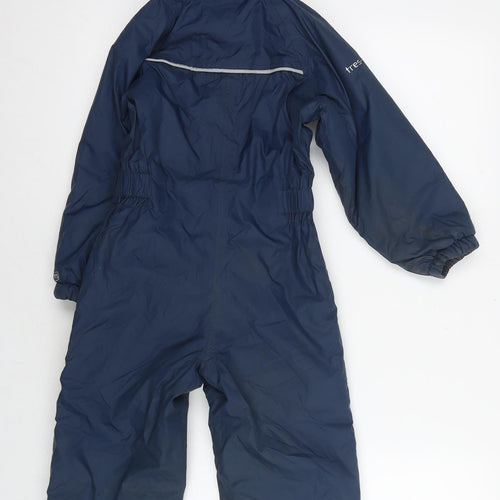Trespass Girls Blue Polyester Coverall One-Piece Size 3-4 Years L16 in Zip