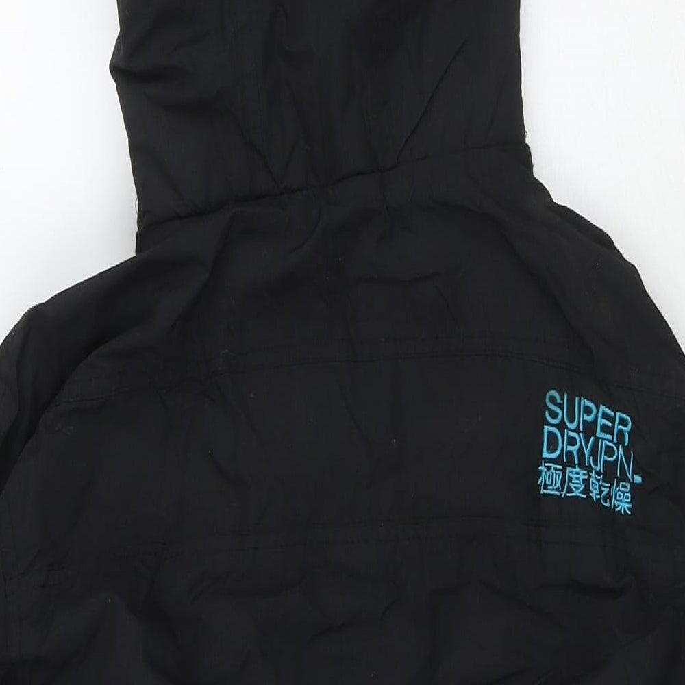 Superdry Womens Black Jacket Size XL Zip