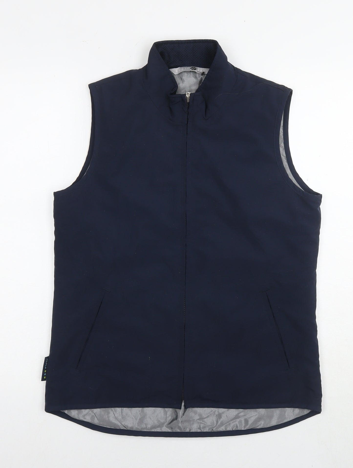 BHS Womens Blue Gilet Waistcoat Size 10 Zip