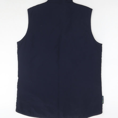 BHS Womens Blue Gilet Waistcoat Size 10 Zip