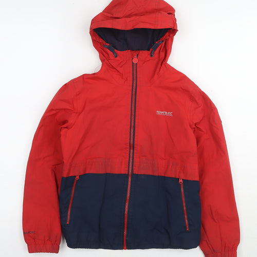 Regatta Boys Red Jacket Size 9-10 Years Zip