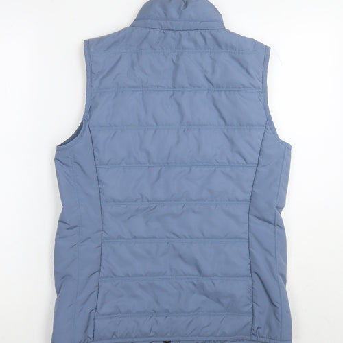Maria Grazia Severi Womens Blue Gilet Waistcoat Size 12 Zip
