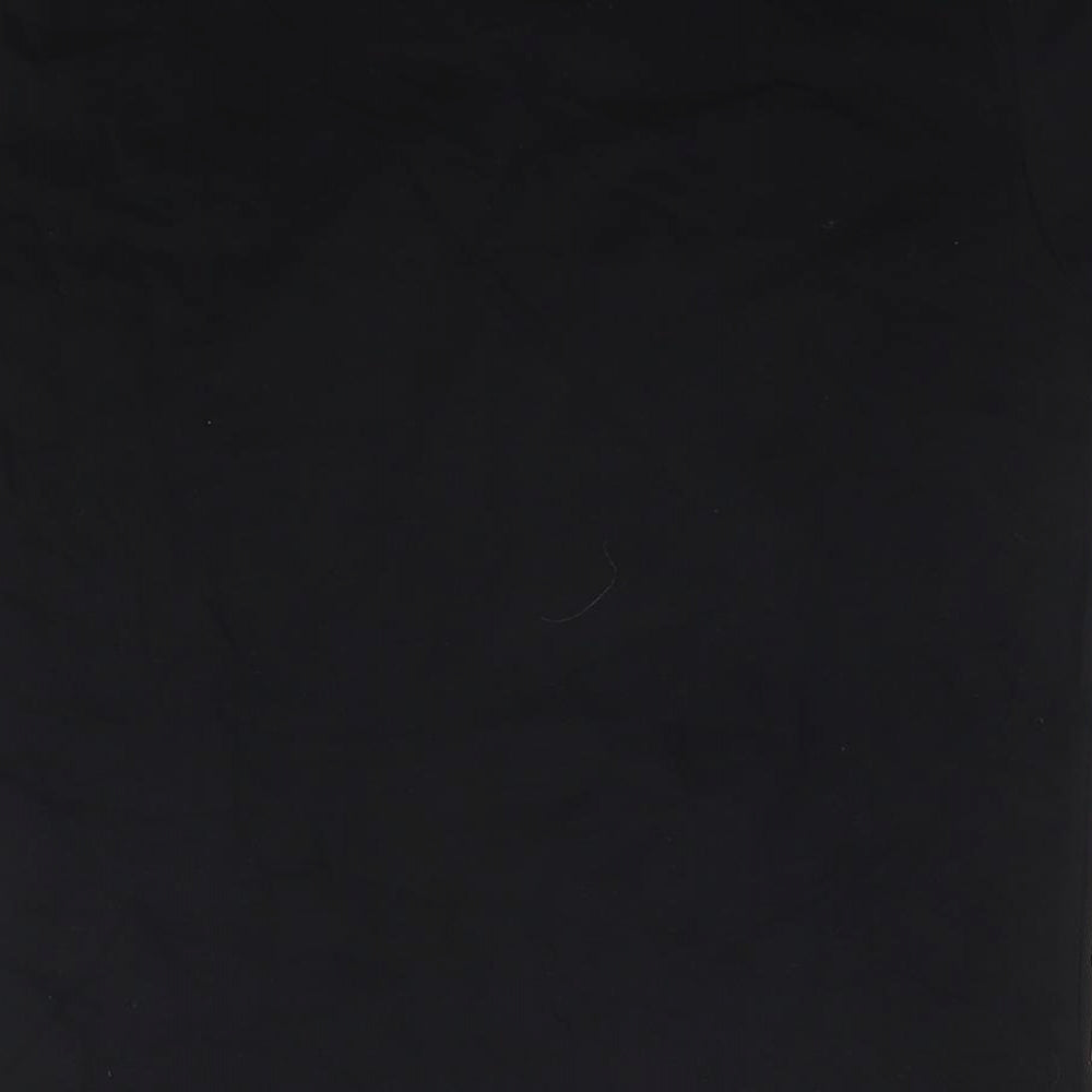 Illuminated Apparel Boys Black Cotton Basic T-Shirt Size 9-10 Years Round Neck Pullover - Age 9-11 Years Logo