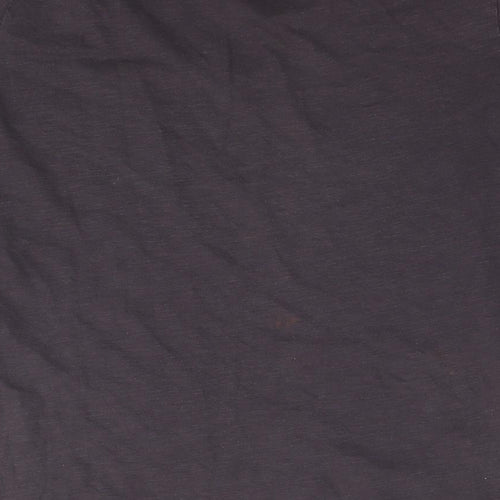 Fat Face Womens Brown Cotton Basic T-Shirt Size 16 Collared