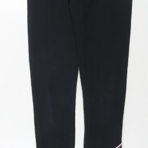 Nike Girls Black Cotton Pedal Pusher Trousers Size 9-10 Years L23 in Regular Pullover