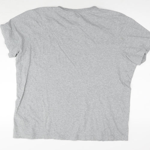 Nike Mens Grey Cotton T-Shirt Size XL Round Neck