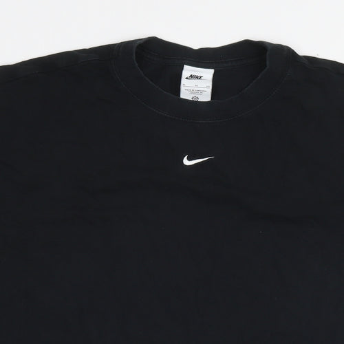 Nike Mens Black Cotton T-Shirt Size XL Round Neck