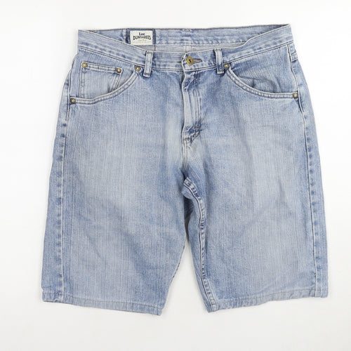 Lee Dungarees Mens Blue Cotton Bermuda Shorts Size 32 in L11 in Regular Zip - Customized Shorts