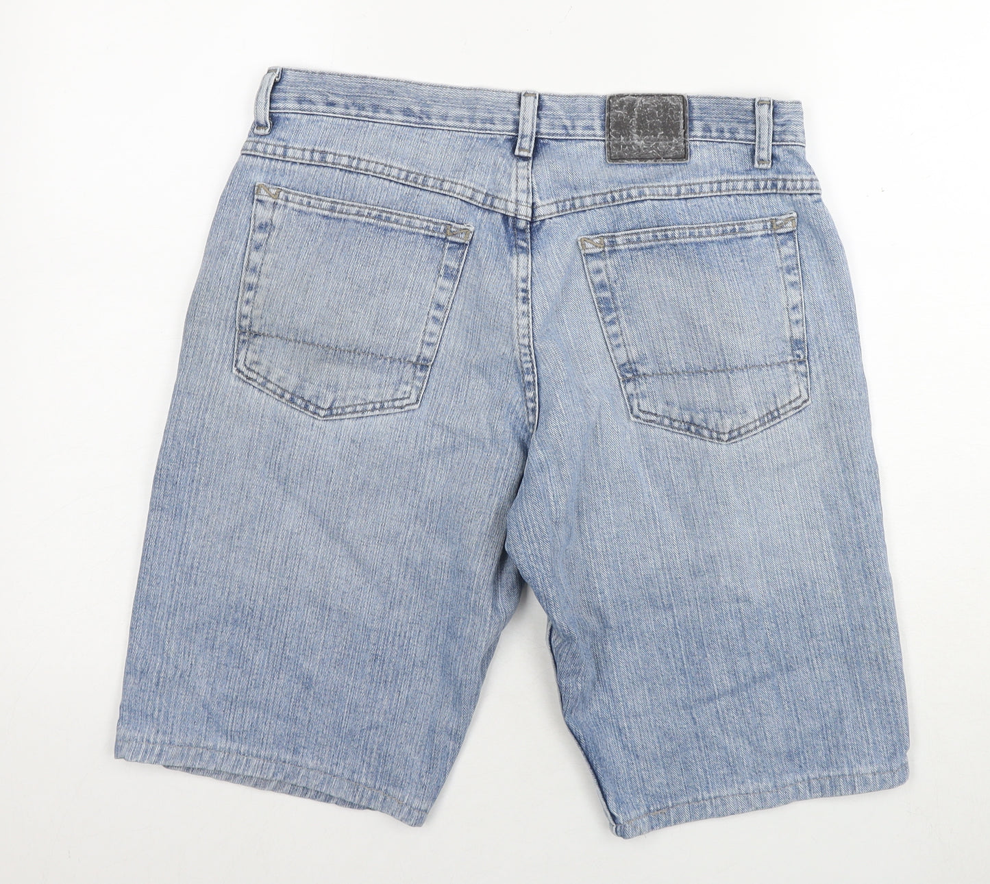 Lee Dungarees Mens Blue Cotton Bermuda Shorts Size 32 in L11 in Regular Zip - Customized Shorts