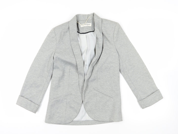 Miss Selfridge Grey Blazer UK 4 Casual Workwear