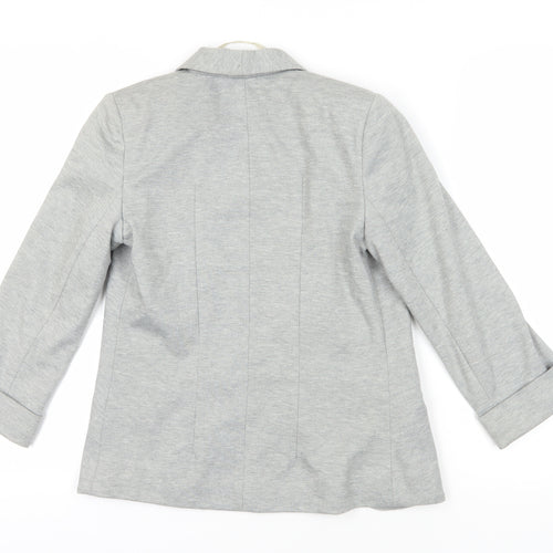 Miss Selfridge Grey Blazer UK 4 Casual Workwear