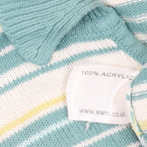 EWM Multicoloured Striped Pullover Jumper Size 14