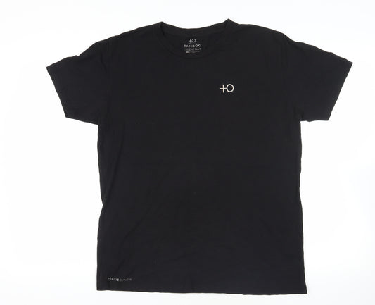 Positive Outlook Black Bamboo Cotton T-Shirt - XL