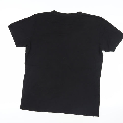 Positive Outlook Black Bamboo Cotton T-Shirt - XL