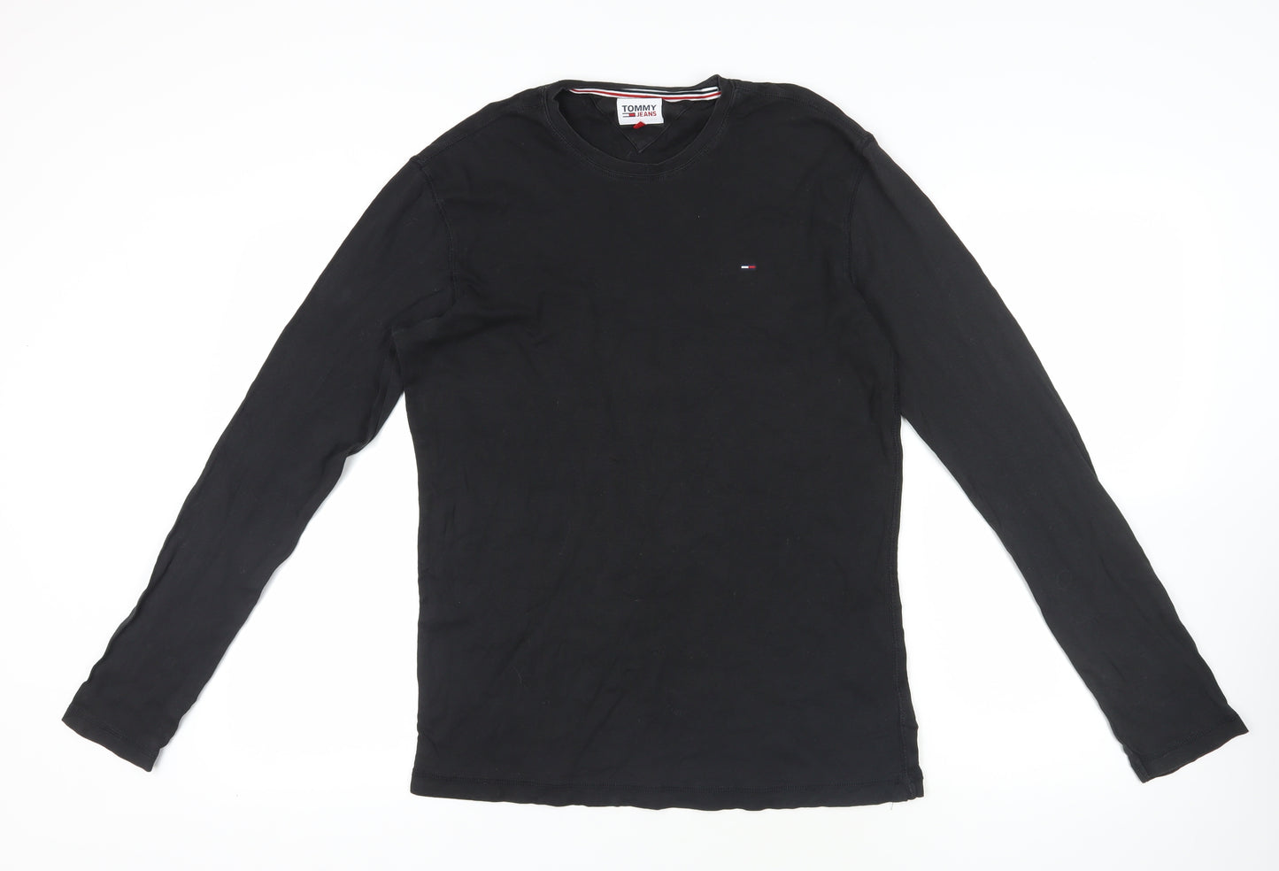 Tommy Jeans Black XL Long Sleeve T-Shirt for Men