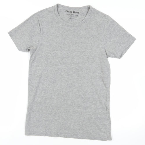 Jack & Jones Grey M Crew Neck T-Shirt