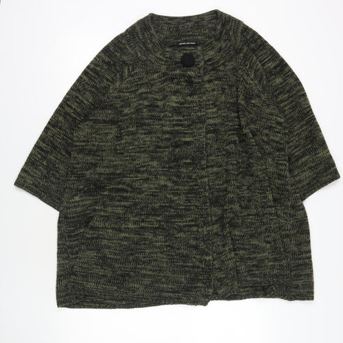 Jeffrey & Paula Green Chunky Knit Cape Size 20/22
