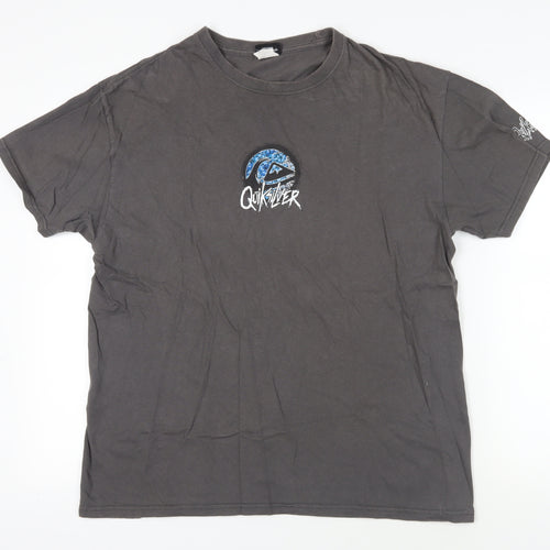Quiksilver Grey Graphic T-Shirt Men’s L Casual Style