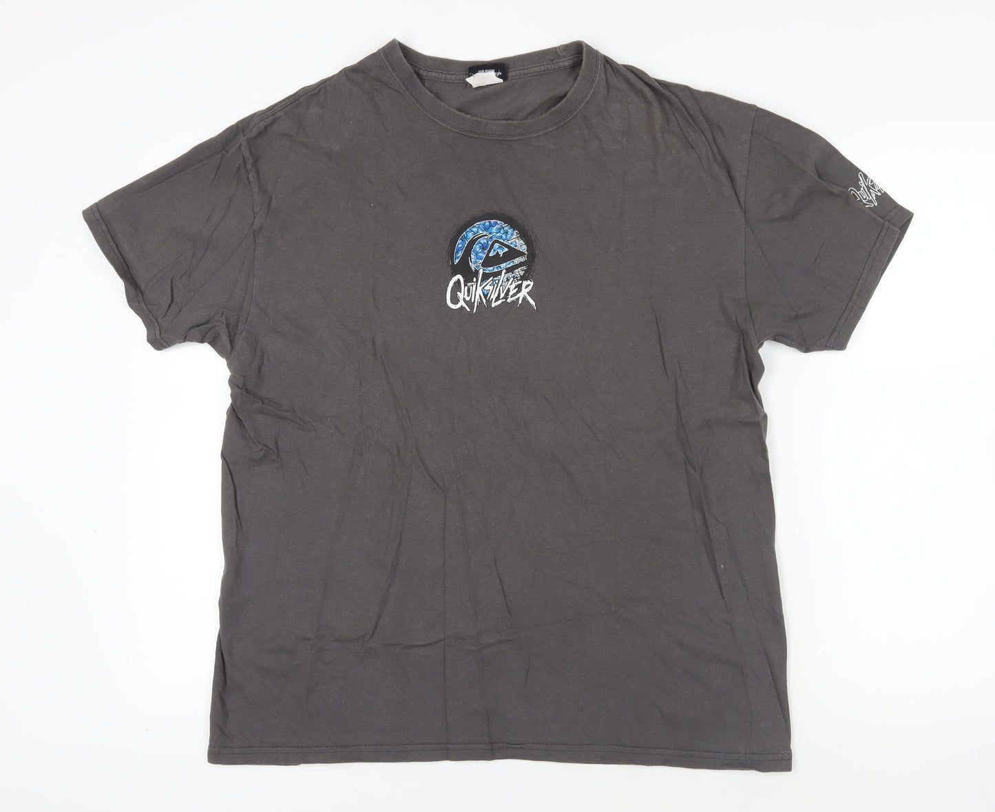 Quiksilver Grey Graphic T-Shirt Men’s L Casual Style