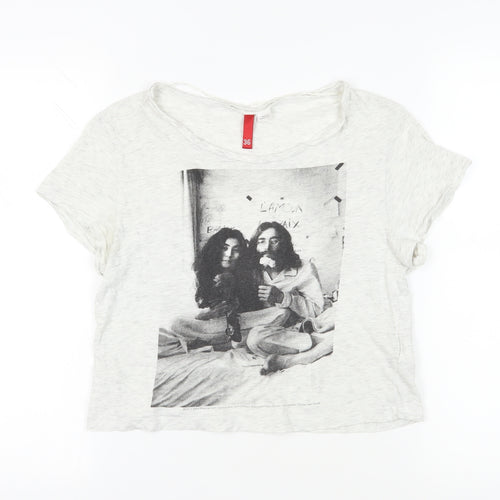 John Lennon White T-Shirt Women's Size 8
