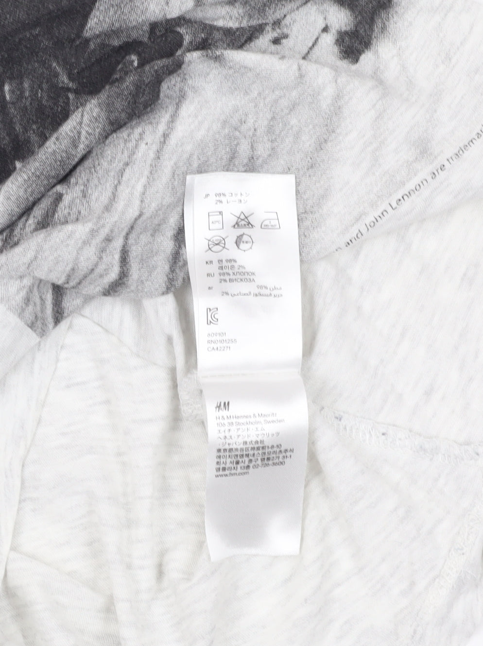 John Lennon White T-Shirt Women's Size 8