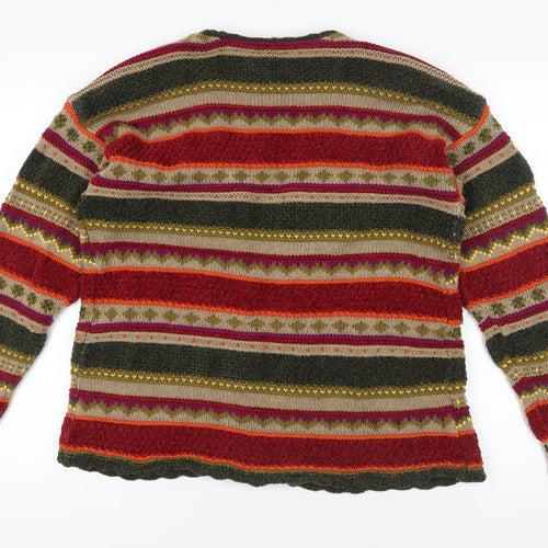 Liz Sport Multicolour Cardigan L Lightweight Knit