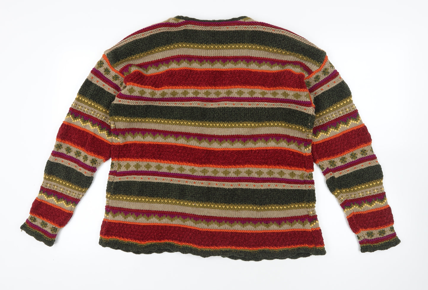 Liz Sport Multicolour Cardigan L Lightweight Knit