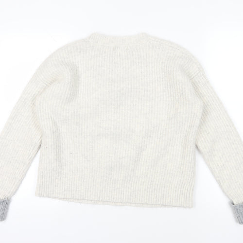 RJR John Rocha Ivory Knit Pullover Jumper Size 12