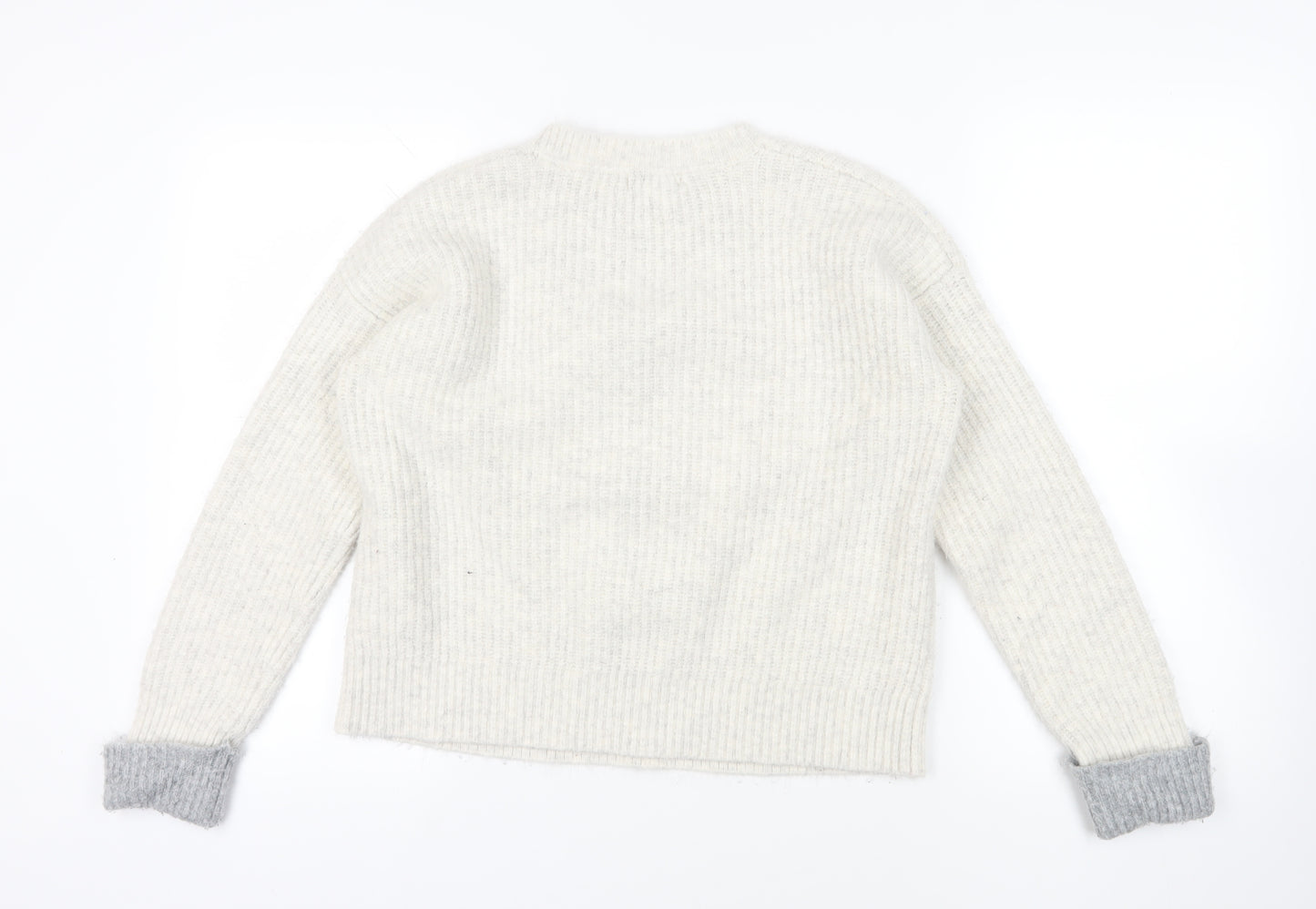 RJR John Rocha Ivory Knit Pullover Jumper Size 12