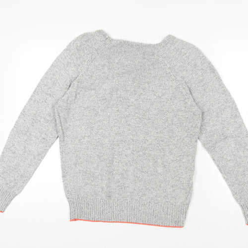 Superdry Grey Cotton Pullover Jumper M