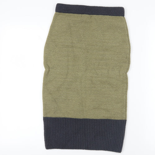 Cashel Green Midi Skirt, S, Acrylic, Winter Essential