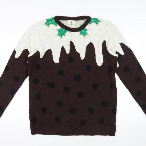 SoulCal&Co XL Brown Christmas Jumper