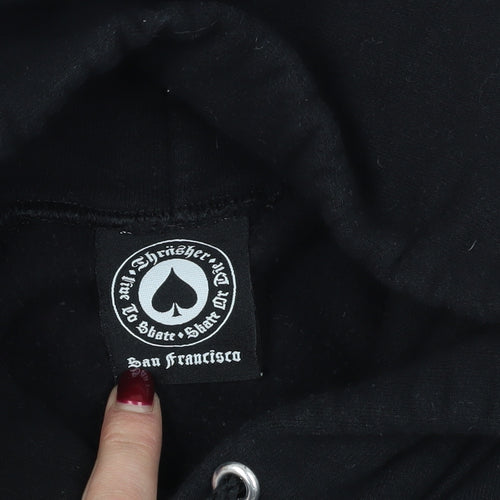 Thrasher Black M Hoodie with Graphic Print