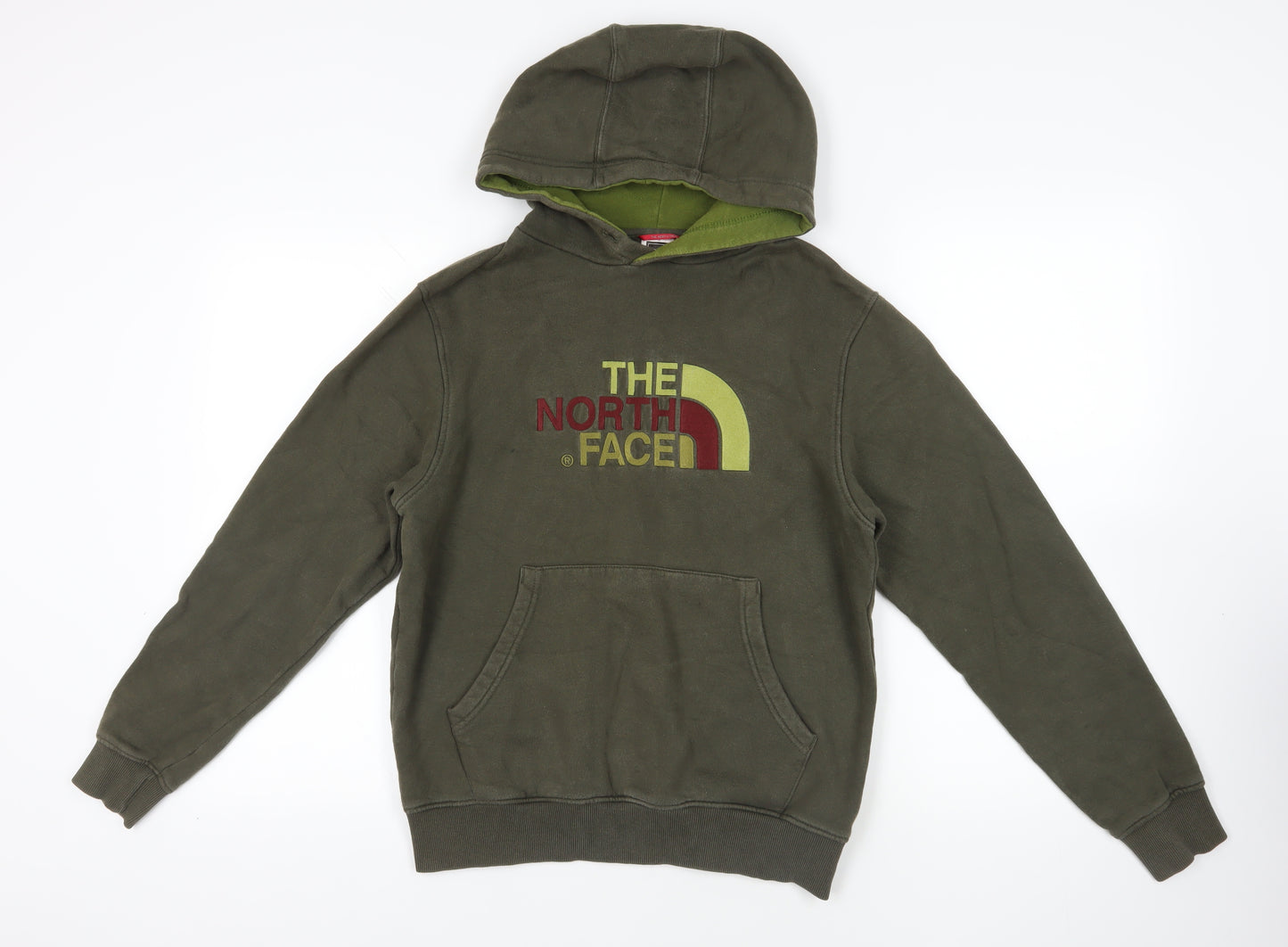 The North Face Green Logo Pullover Hoodie Small